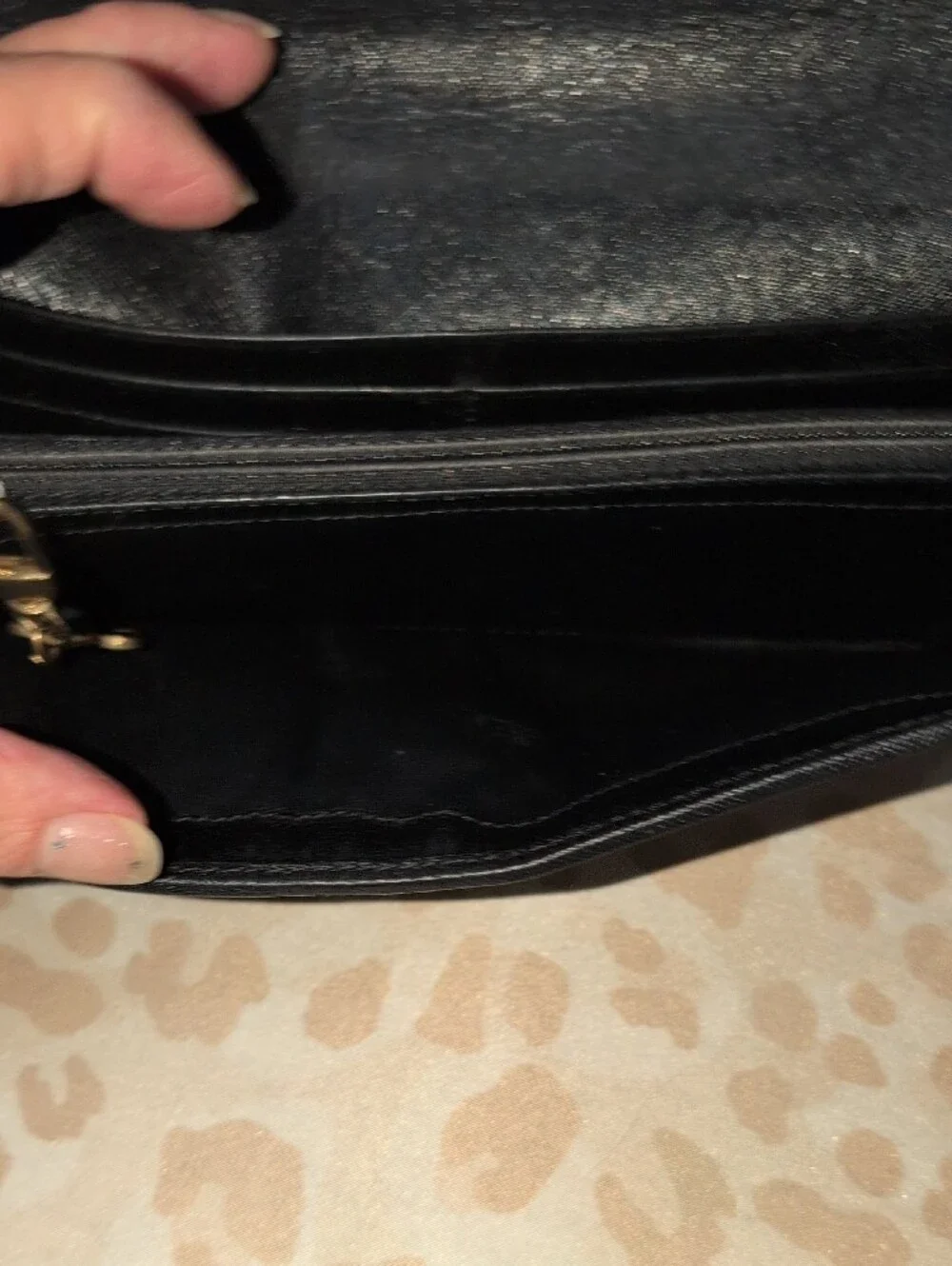 Celine Black Macadam Monogram Canvas Continental Wallet  - Vintage